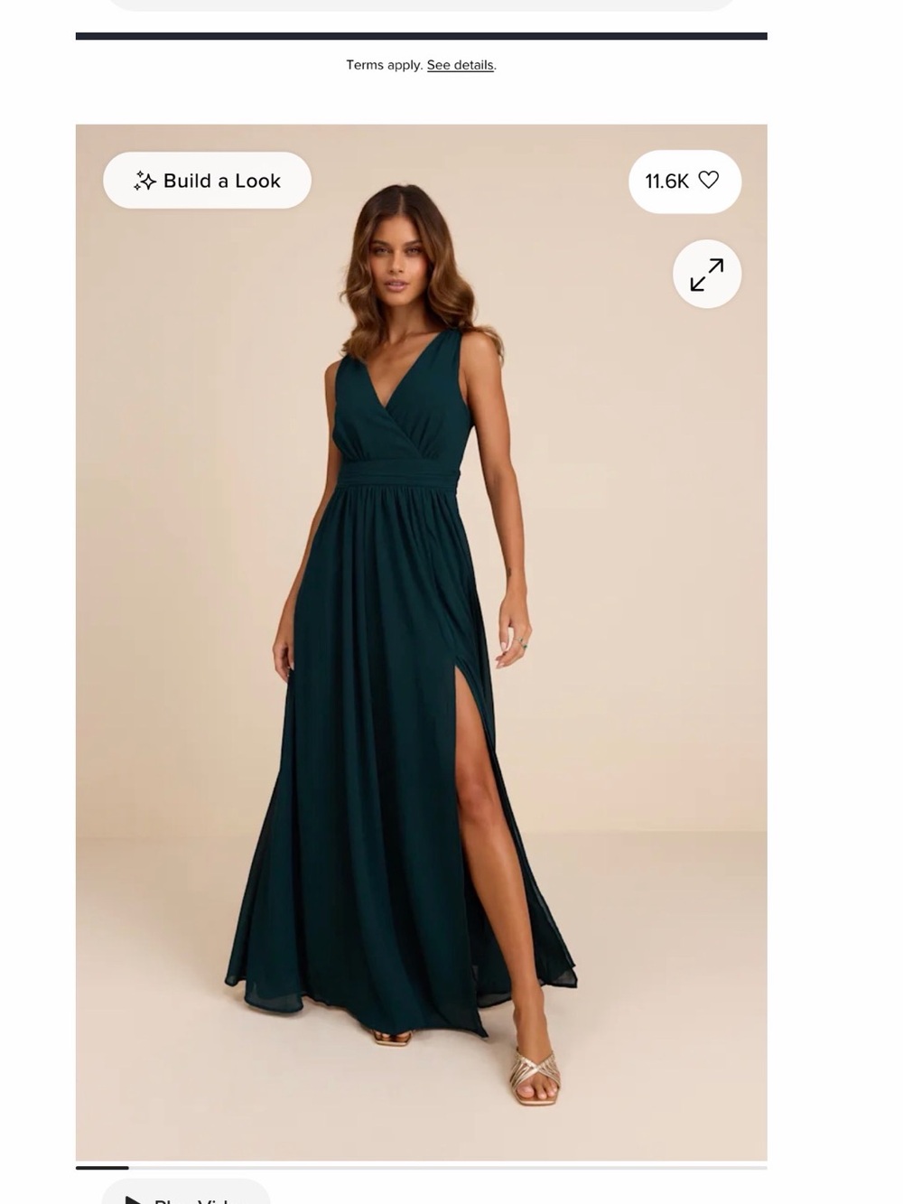 Lulu's Deep Teal V-Neck Sleeveless Maxi Dress